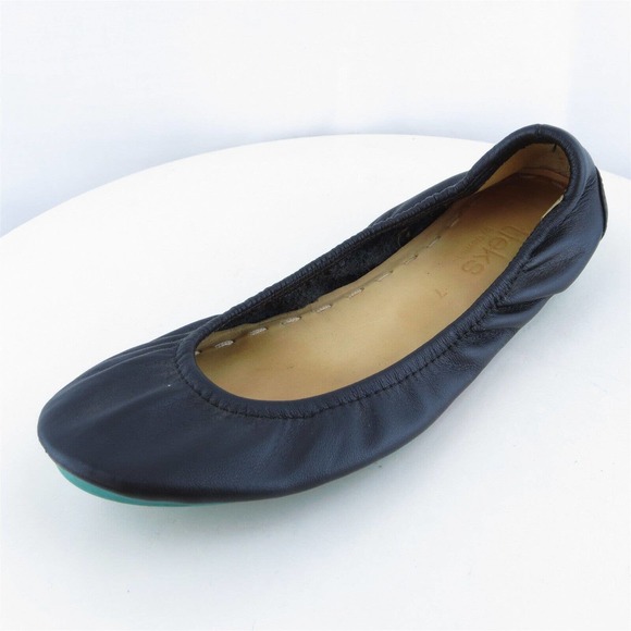 Tieks Women Ballet Shoes Gavrieli Black Leather Slip On Size‎ 7 Medium (B, M) - Picture 1 of 11